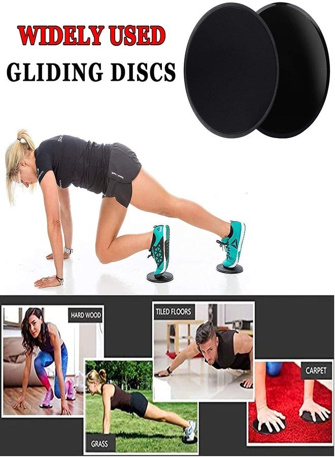 Slyk Resistance Loop Exercise Bands with 2 Dual Sided Core Sliders Discs for Squats, Stretching, Strength Training Exercises, HIPS & Glutes Heavy Workouts for Men & Women (Latex Bands + Sliders) - Image 4