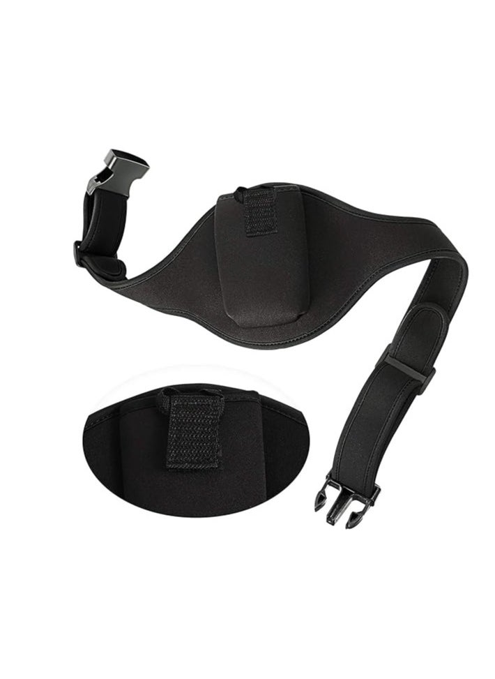 Bukela Mic Belt with Anti Dropping Strap, Neoprene Microphone Carrier Pouch Adjustable Sweat Absorbent Belt Waistband Bag for Vertical Mic Fitness Teacher Speaker Theatre  - Image 1