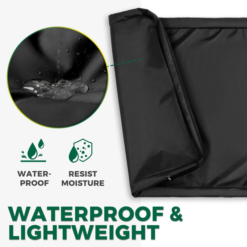 PAWFINITY Waterproof Dog Bed Cover Replacement Washable, Easy to Clean, Pet Hair Resistant, Heavy Duty Oxford, Zipper Closure, Indoor/Outdoor Use, Fits 42 Inch Dog Crate - Large - 41"x 27"x 4", Black - Image 3