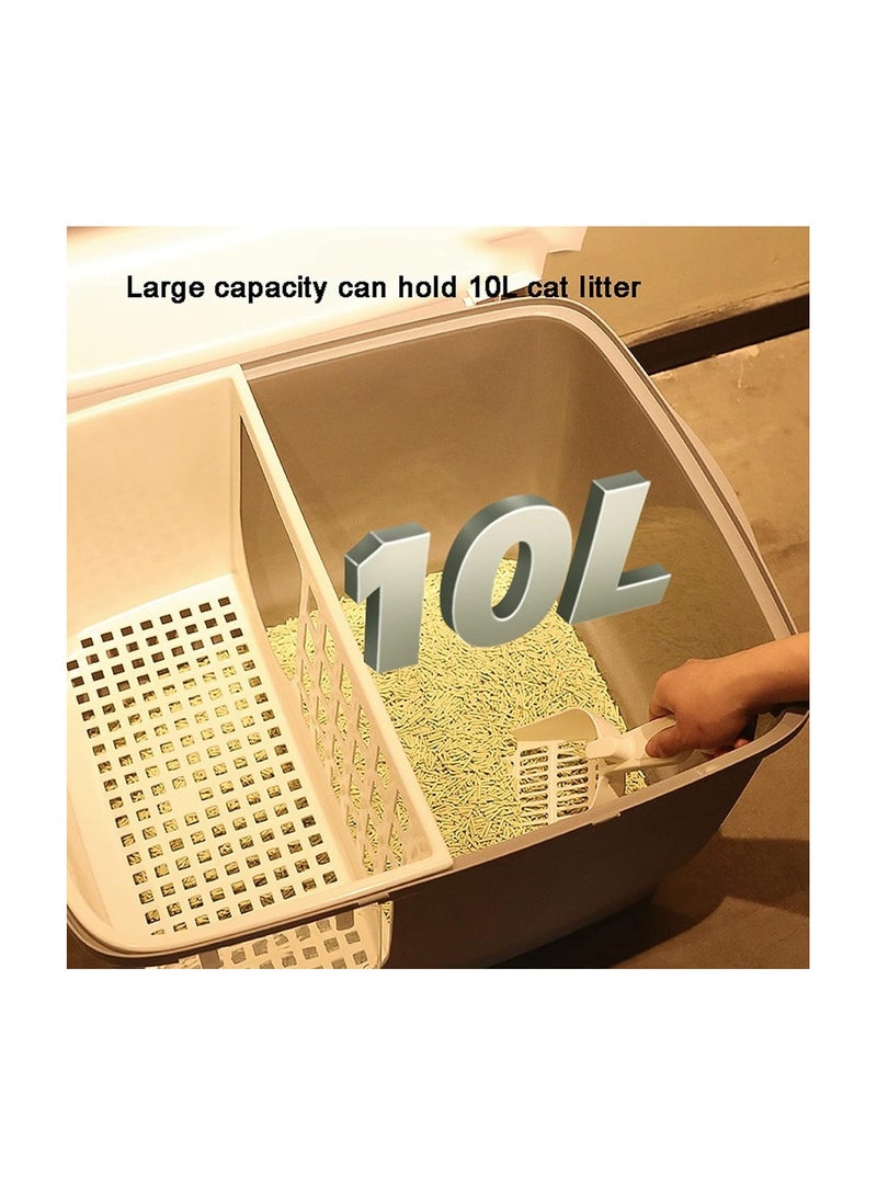 بادو صندوق فضلات القطط بادو إغلو – 57.5×44×44 سم – رمادي - Image 4