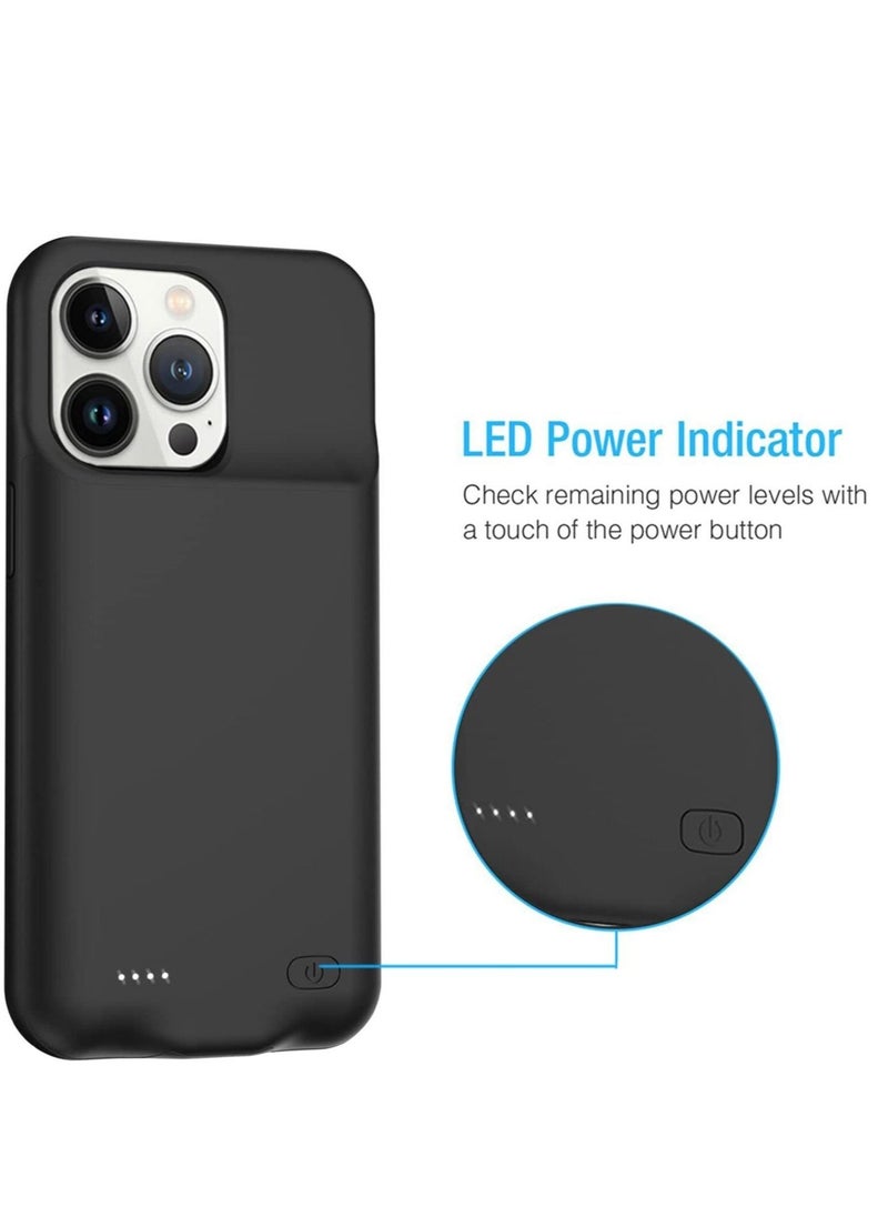Generic - Battery Case for iPhone 14 Pro Max, 4500mAh Portable Protective Charging Case, Extended Battery Backup, Compatible for Apple iPhone 14 Pro Max, Rechargeable Charger Case. - Image 1