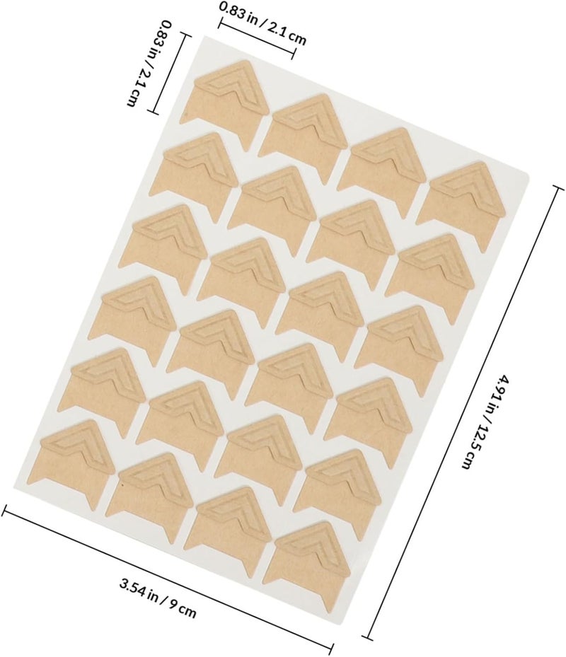 ABOOFAN Self-Adhesive Photo Corners with Temporary or Permanent Use 10 Sheets Paper Material for Scrapbooking and Photo Mounting for DIY Albums, Personal Diaries, and Memory Books - Image 2