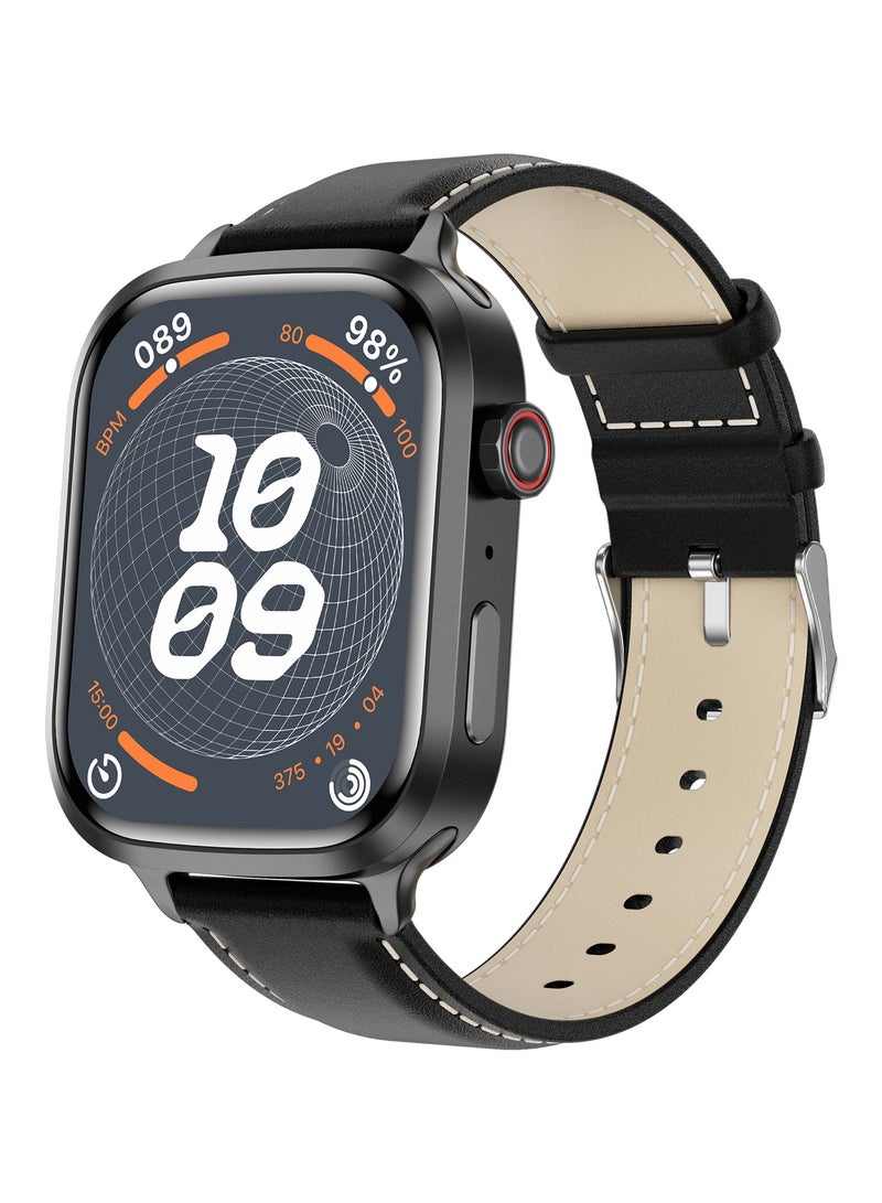 AROAQ Zero 90 Smart Watch, IP67 Waterproof NFC Bluetooth Health Monitoring Watch, 2.3" HD Display 280mah Large Capacity Battery Smart Fitness Watch with Multiple Sports Mode, (Black and Brown) - Image 1
