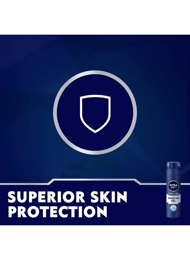 NIVEA MEN Shaving Gel, Protect & Care Aloe Vera, 200ml - Image 5