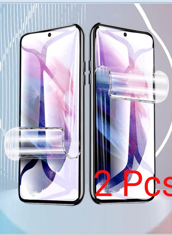 Two pieces of Transparent hydrogel screen protector that protects from scratches for the phone motorola Edge 30 ultra - Image 1
