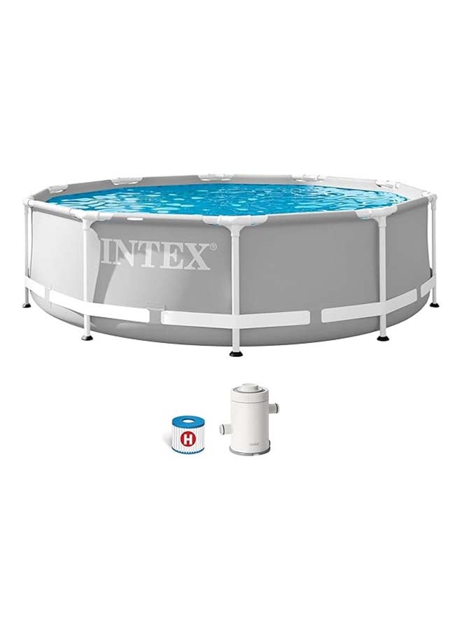 انتكس حوض سباحة بإطار بريزم مستدير من 13 قطعة 3.66m X 99سم - Image 1