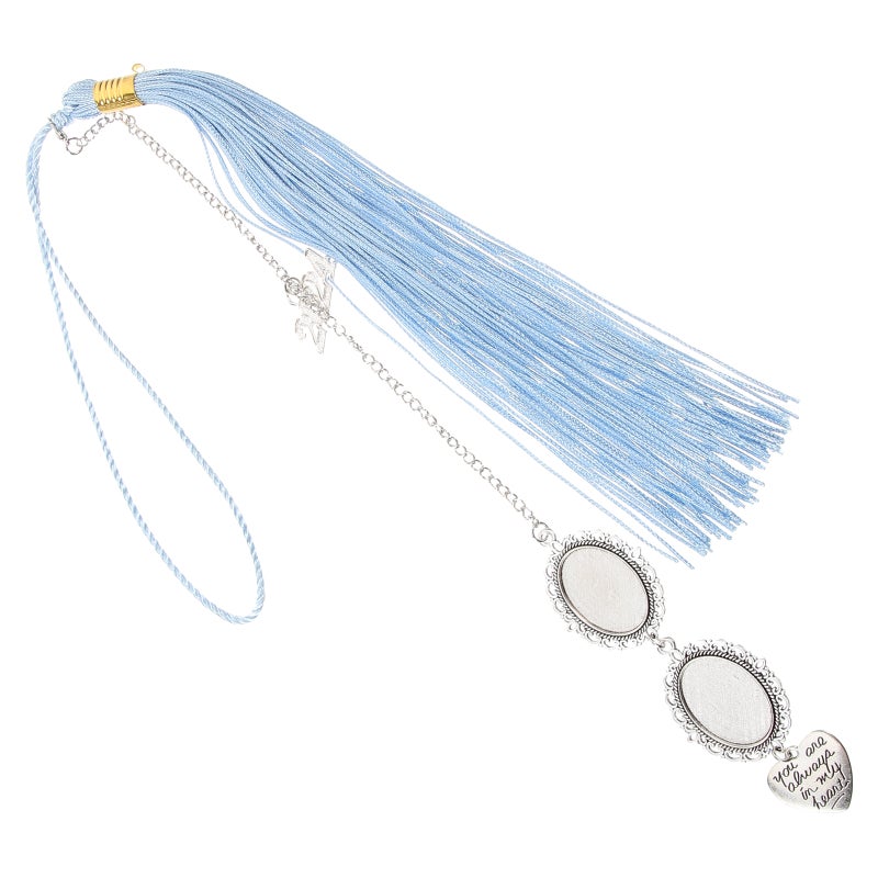 Graduation Cap Memorial Photo Charm Tassel Photo Charm 2024 Grad Photo Chain Charm for Graduates - Image 1