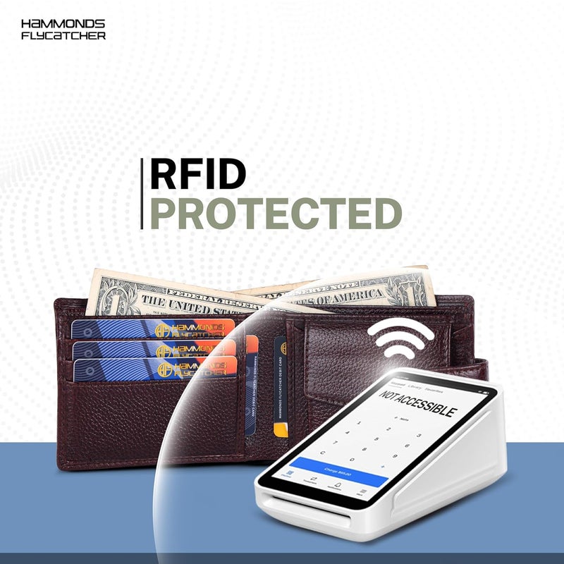 HAMMONDS FLYCATCHER Wallet for Men Leather Original, Mens Wallet, Leather Wallets for Men Stylish, Bi-Fold Wallets for Man, 5 Card Slots, Easy Access Card Slots, Coin Pocket, Gift for Mens - Brown - Image 3