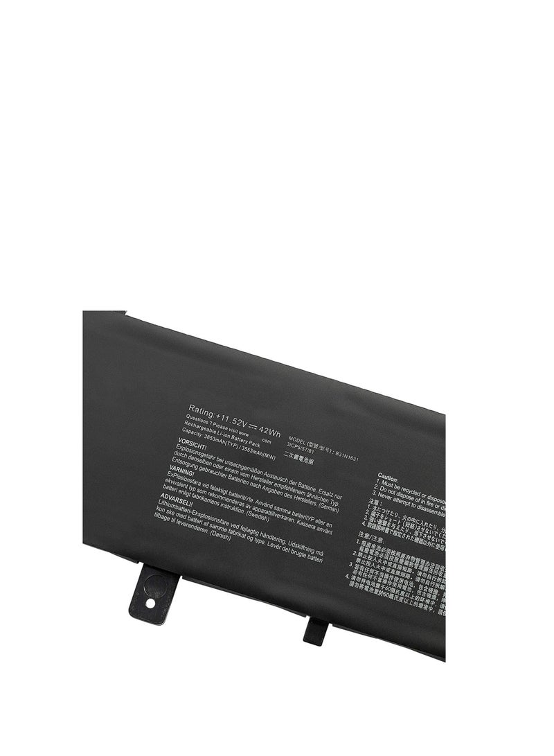 Terabyte B31N1631 Replacement Laptop Battery for ASUS VivoBook 15 X505BP X505BA X505BA-BR016T Series Notebook Black (11.55V 42Wh) - Image 2