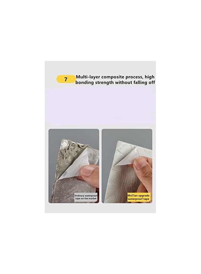 PROMASS promass Brand Leakage Repair Waterproof Tape for Pipe Leakage Roof Water Leakage Solution Aluminium Foil Tape Waterproof Adhesive Tape Sealing Butyl Rubber Tape for Leakage (5CM*5M (Pack Of 1))  - Image 2