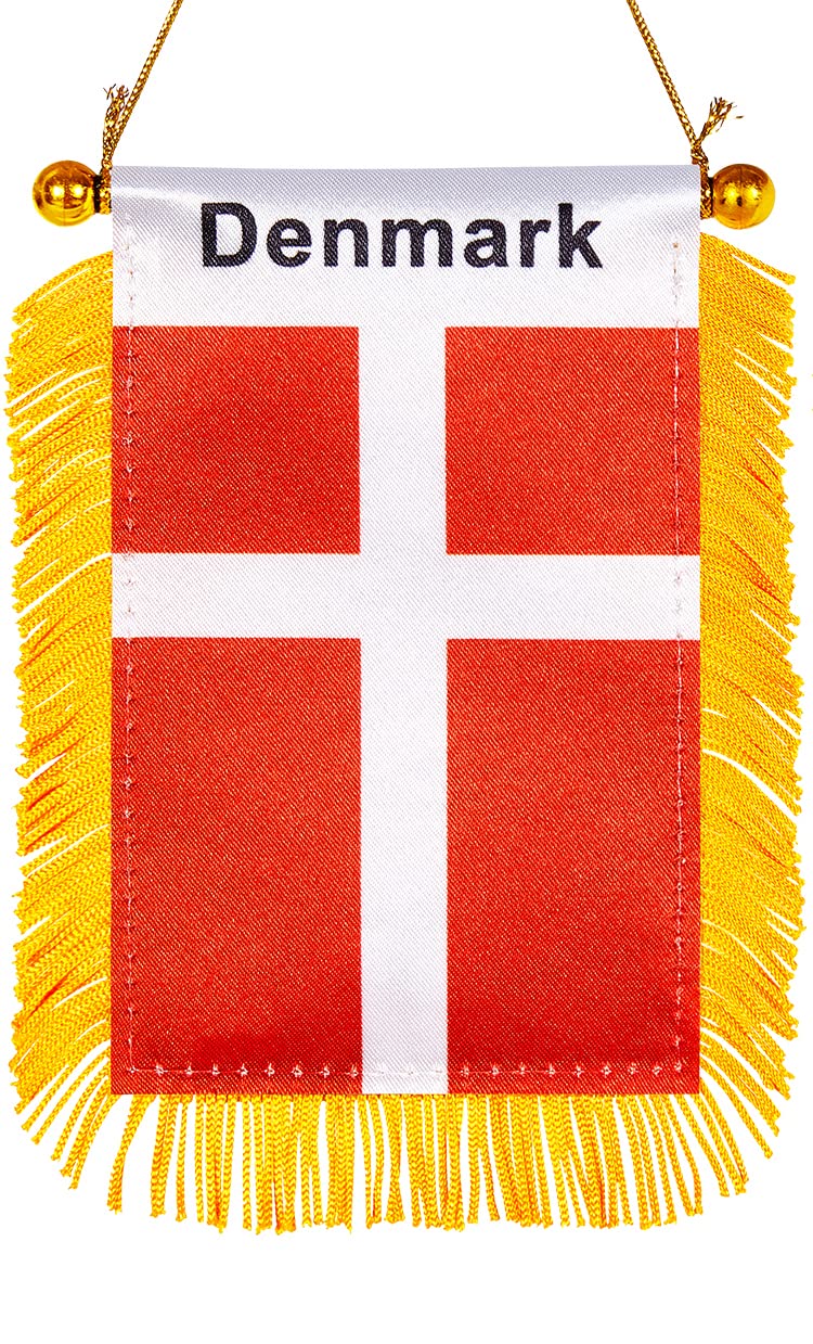 WXTWK National car window hanging flag (Denmark) - Image 1