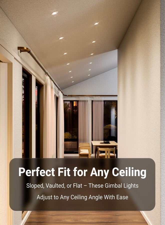 صنكو لايتنغ مصباح سنكو LED غائر رفيع مقاس 4 بوصات، مزود بمحور دوار، سطوع عالٍ 900 لومن، قابل للاختيار بين 2700 كلفن/3000 كلفن/4000 كلفن/5000 كلفن/6000 كلفن، 8 واط، إضاءة موجهة بزاوية، بدون علبة، مع صندوق توصيل - حاصل على شهادتي ETL وFCC، عبوة من 4 قطع - Image 5