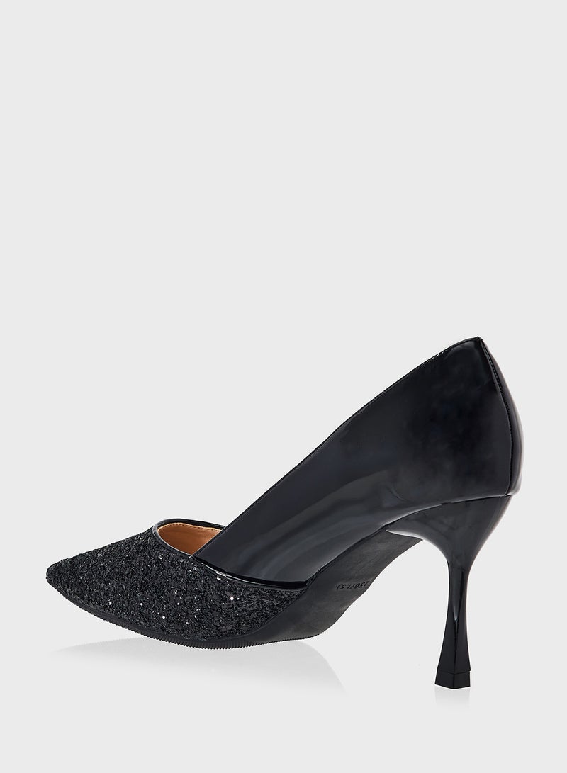 Khizana High Heeled Glitter Pump - Image 3
