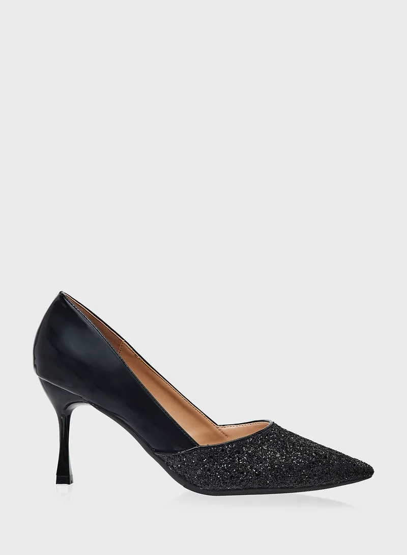 Khizana High Heeled Glitter Pump