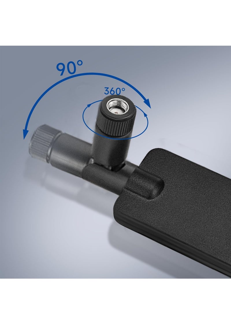 KASTWAVE Tri-Band WiFi 6E Antenna, 2.4GHz 5GHz 6GHz WiFi Antenna 5dBi MIMO RP-SMA Male Antenna for WiFi Router High-Speed Wireless Connections in Smart Homes and Offices (2-Pack) - Image 3