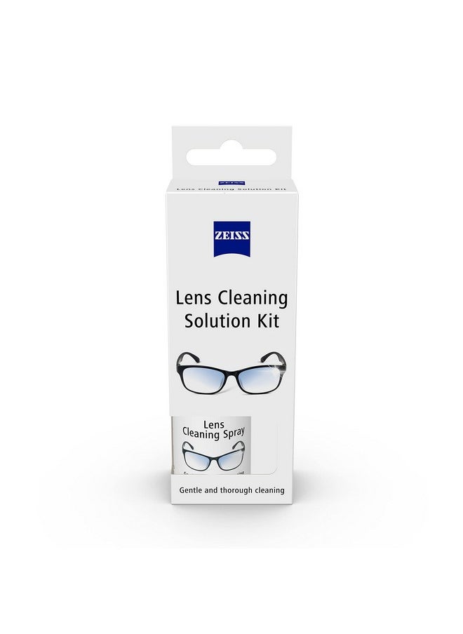 Zeiss ZEISS Lens Cleaning Solution Kit 30ml with Microfiber Cloth- Pack of 1 | Perfect Lens Cleaner for Spectacles, Eyeglasses, Sunglasses, Camera Lenses and Binoculars  - Image 1