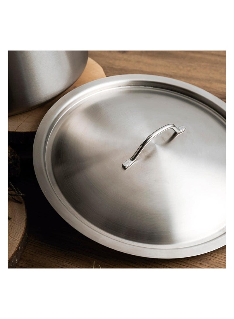 SONEX Heavy Duty Saffron Aluminium Cookware Set, 10 Piece Kitchen Pots with Lids, Professional Grade with Heat Retention - Image 3