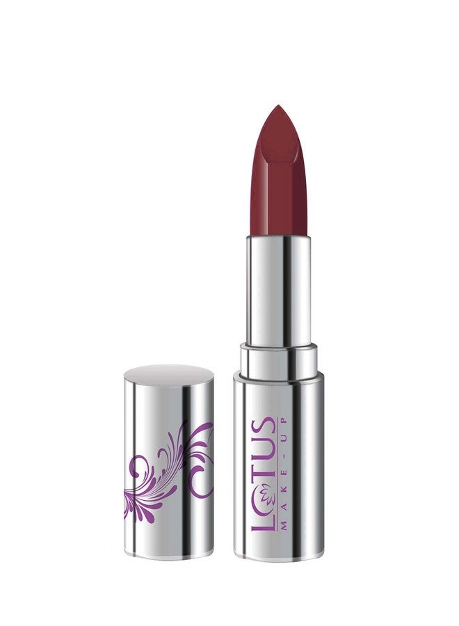 Lotus Makeup Ecostay Butter Matte Lip Colour, Plum Pearl, 4.2g - Image 1