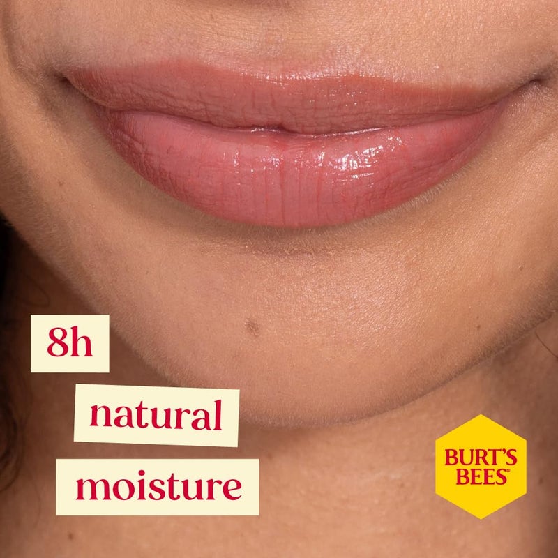Burt's Bees Lip Tint Balm Valentines Day Gifts with Long Lasting 2 in 1 Duo Tinted Balm Formula, Color Infused with Hydrating Shea Butter for a Natural Looking Buildable Finish, Petal Rose 1 Pc Packaging May Vary - Image 3