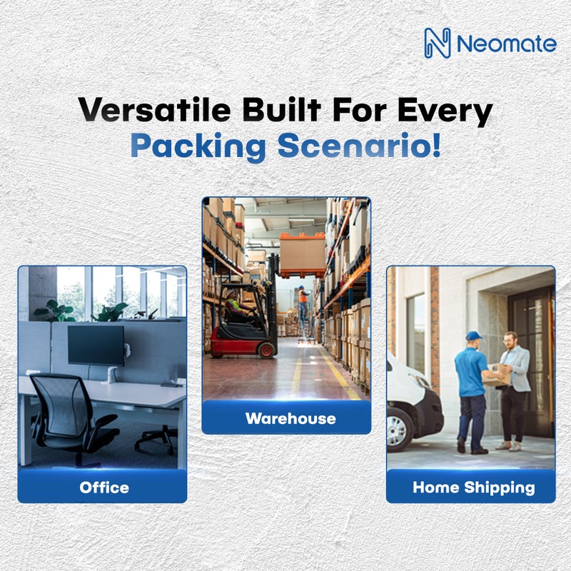 Neomate Low Noise Clear BOPP Packaging Tape | 48mm x 50m, Pack of 2 | Heavy-Duty Transparent Tape for Packaging, Decorating, DIY Projects - Image 5