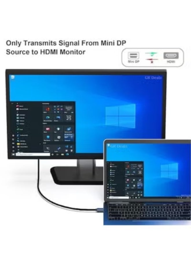 Mini DisplayPort to HDMI Cable - Lightweight & Durable 4K UHD Connector for Daily Use - Image 2