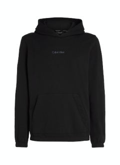 CALVIN KLEIN Calvin Klein Men's Hoody - Long Sleeves - Sportswear - Cotton Sweatshirt, Black  - Image 2