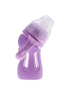 NIBEMINENT 180mL Baby Infant Feeding Bottle Fall Resistant Anti-Colic Newborns Milk Bottle Pink Purple  - Image 5