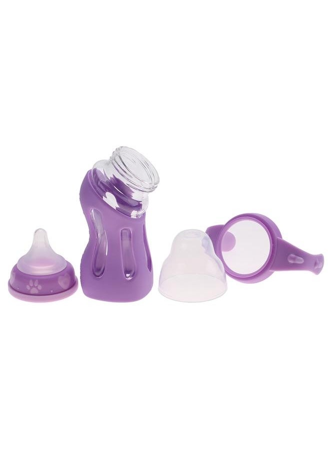 NIBEMINENT 180mL Baby Infant Feeding Bottle Fall Resistant Anti-Colic Newborns Milk Bottle Pink Purple  - Image 3