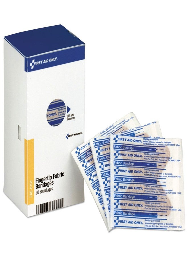 First Aid Only FAE-6101 SmartCompliance Refill Fabric Fingertip Bandages, 20 Count - Image 1