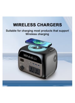 Generic 500w Portable Power Station Camping Equipment Lifepo4 Battery 220V Outlets Power Bank Wireless Function Backup Energy Storage  - Image 1