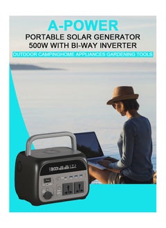 Generic 500w Portable Power Station Camping Equipment Lifepo4 Battery 220V Outlets Power Bank Wireless Function Backup Energy Storage  - Image 4
