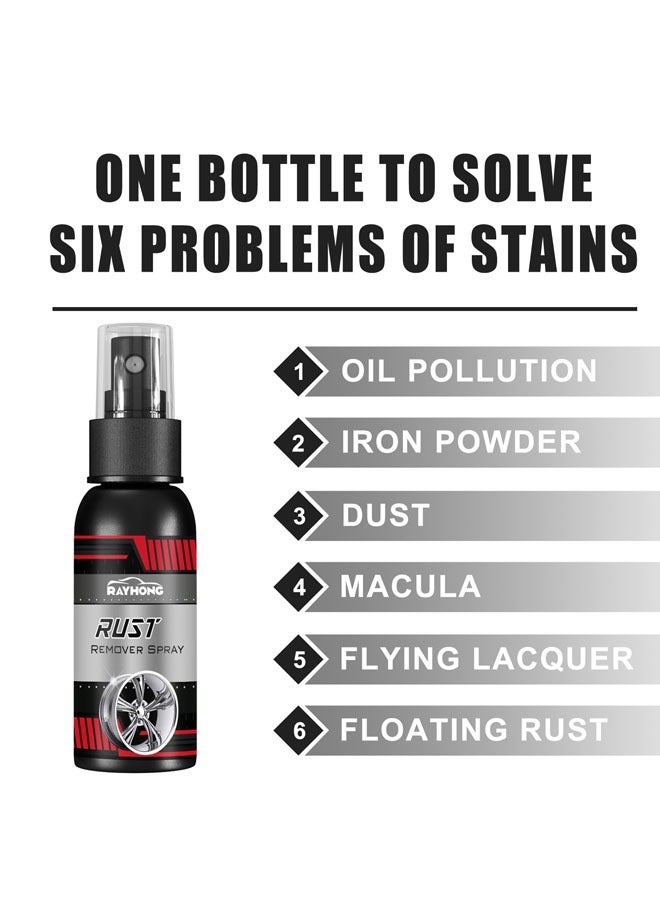 RAYHONG Rust Remover Spray for Car Wheel Hubs, Rust Cleaning and Brightening Agent for Car Paint, Rust Removal Conversion Agent - Image 4