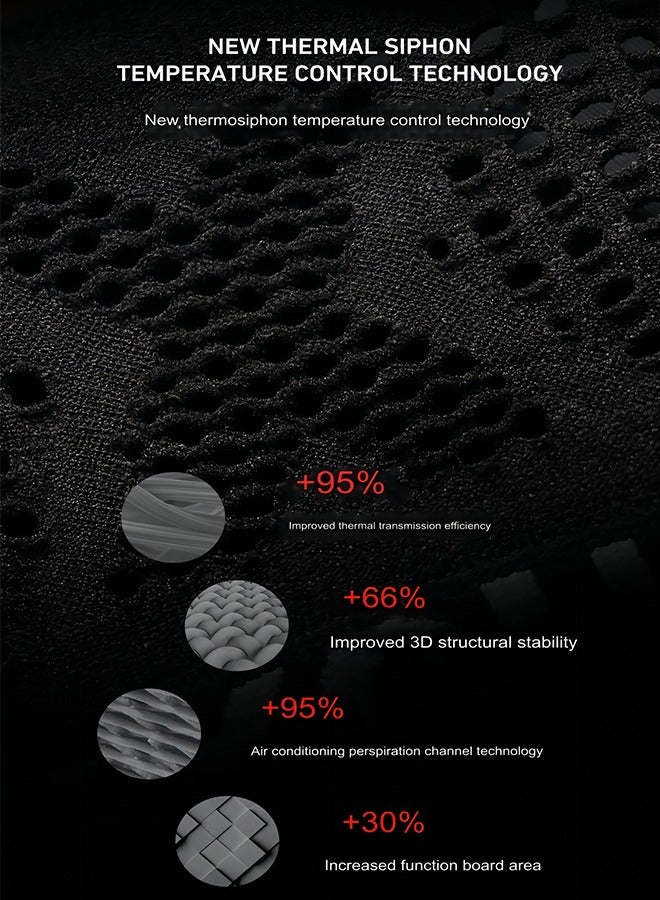 REXCHI Men's Sports Sun Hat, Lightweight Breathable Hollow Top Sun hat, Topless Sun Hat, Suitable For Baseball Running Golf Black - Image 4