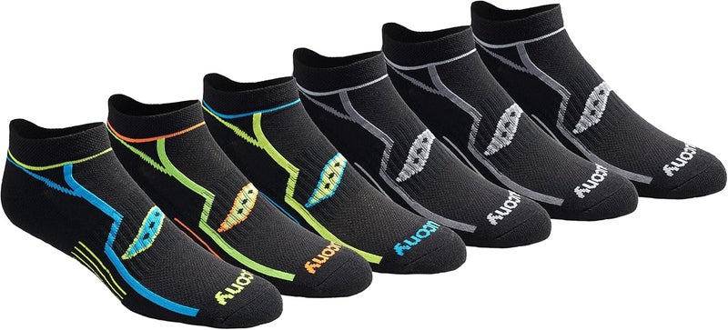 saucony mens Bolt Rundry Performance No-show Multi-pack Socks Socks - Image 1