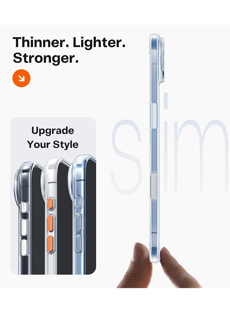 Theodor Magnetic Case for Apple iPhone 17 Air Compatible with MagSafe Wireless Charging, Shockproof Phone Bumper Cover - Bet on yourself - White - Image 5