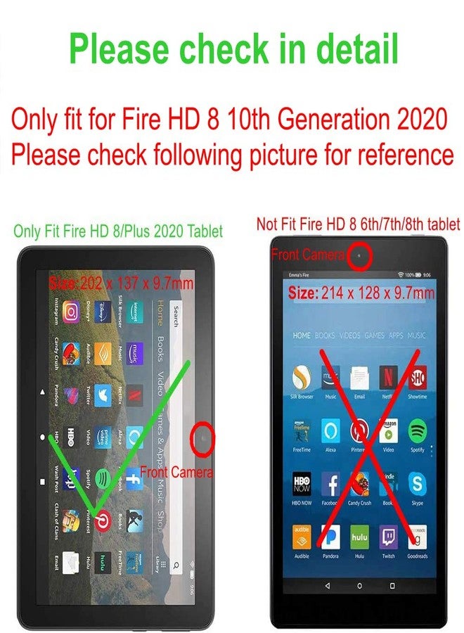 فامافالا غطاء حماية Famavala متوافق مع جهاز Fire HD 8 / Plus الجديد كليًا مقاس 8 بوصات (الجيل العاشر، إصدار 2020) اللوحي (BlueSky) - Image 2