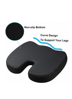 XiuWoo Seat Cushion and Lumbar Support Pillow For Car Office Chair Wheelchair  - Image 3