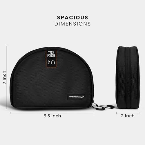 Urban Wolf Tech Pouch: The All-in-One Waterproof Travel Organizer for Cables, Adapters, Chargers, Power Banks, SD Cards, Hard Drives and other Tech essentials-Portable zippered Gadgets Organizer - Image 2