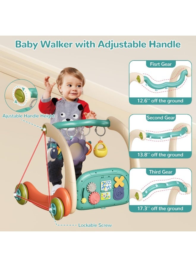 ZERIFAM Baby Play Mat Walker, 3 in 1 Baby Gym Play Mat with Walker,  Kick and Play Piano Activity Center with Light & Music, Tummy Time Mat & Baby Push Toys for 0-6 12-18 Months - Image 3