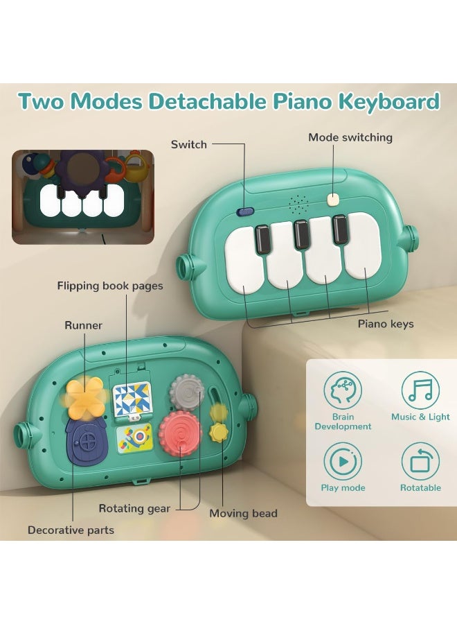 ZERIFAM Baby Play Mat Walker, 3 in 1 Baby Gym Play Mat with Walker,  Kick and Play Piano Activity Center with Light & Music, Tummy Time Mat & Baby Push Toys for 0-6 12-18 Months - Image 5