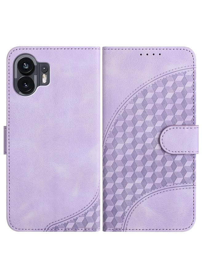 اس-توب جراب جلدي لهاتف Case For Nothing Phone 2 بتصميم رأس فيل منقوش مع حبل تعليق - Image 1