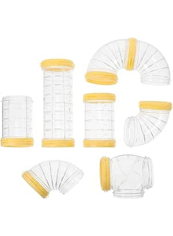 Hamster Cage Tunnel Maze Connector DIY Small Pet Toy Reinforced Mouth Design - Image 1