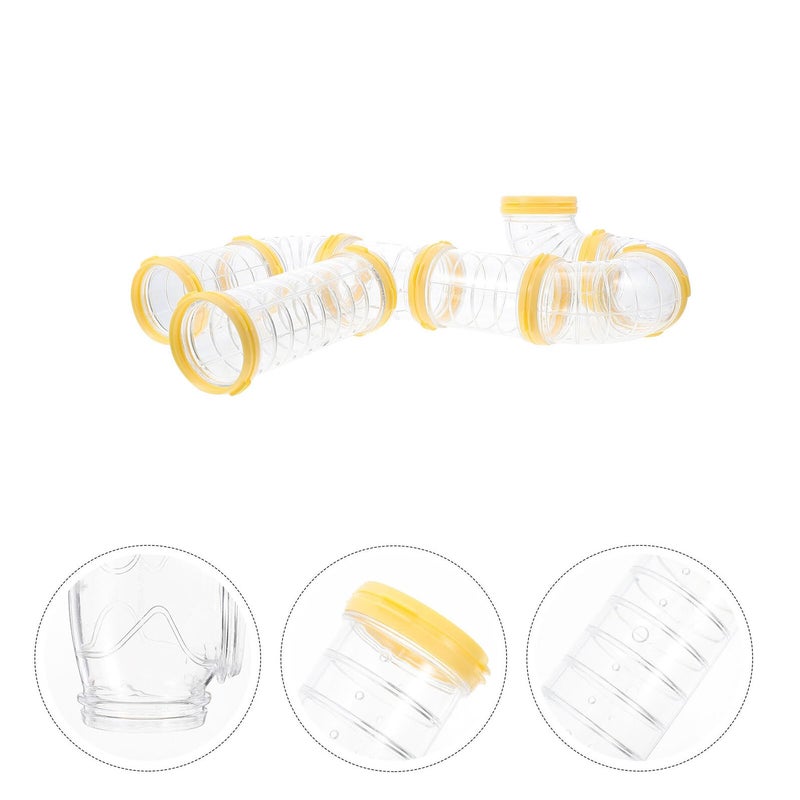 Hamster Cage Tunnel Maze Connector DIY Small Pet Toy Reinforced Mouth Design - Image 4