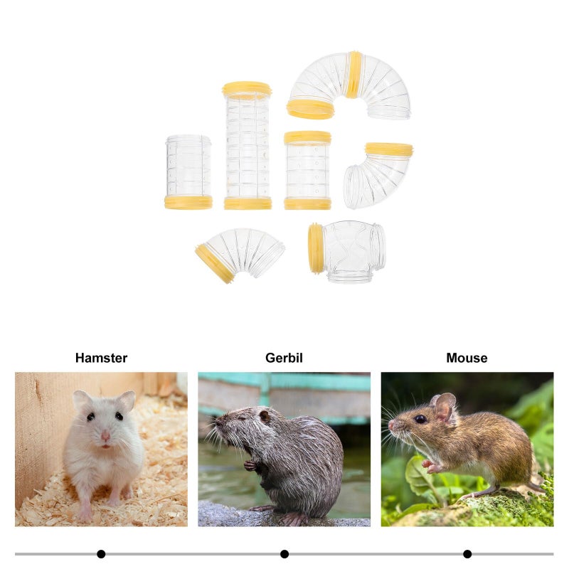 Hamster Cage Tunnel Maze Connector DIY Small Pet Toy Reinforced Mouth Design - Image 3