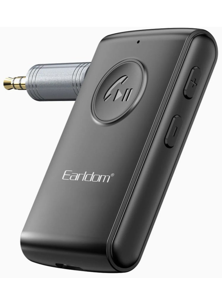 ELTRAZONE ET-BR02 Bluetooth 5.3 Adapter – Hands-Free Call 3.5mm AUX Car Audio Stereo Receiver for Speakers and More  - Image 1