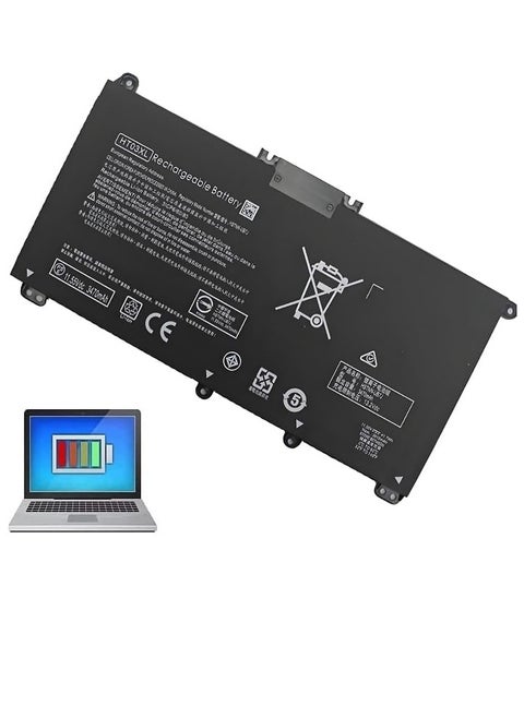 Battery for HP Pavilion HT03XL L11119-855 15-DA 15-DB 15-DW 15-CS 15-DY 17-BY 17-CA -da0014dx 15-cs005 3cl 3cl 3cl 15-dw0043dx 15t-dw100 15z-cw100 11.55V Lithium Laptop