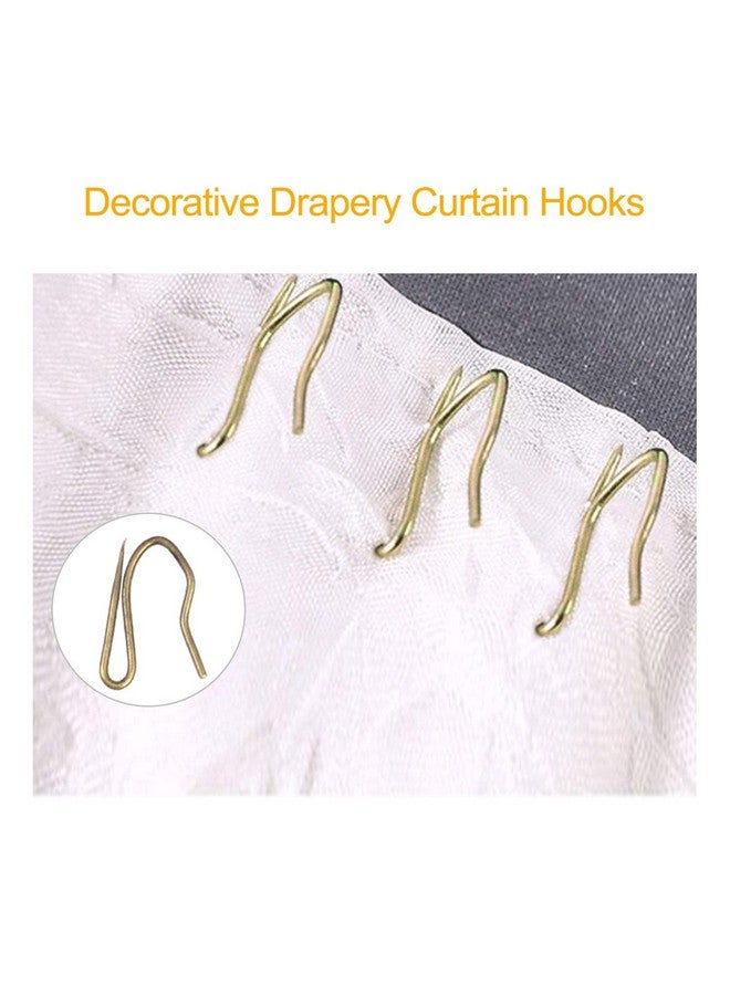 Wision WISION 60 Pcs Metal Curtain Rings & Hooks Set, 30 mm Internal Diameter, Bronze, Curtain Rod Rings with Eyelet - Image 4