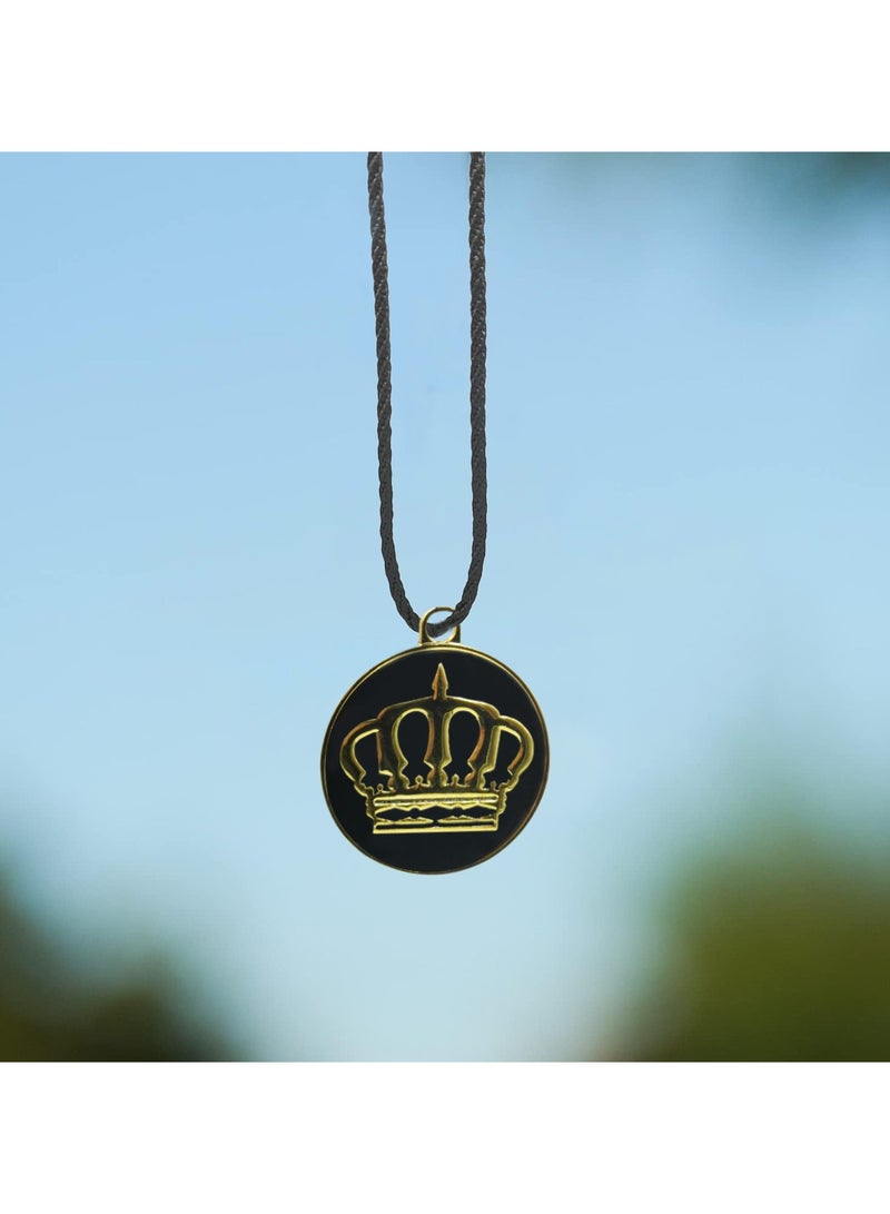 فاج تاج شعار المفاتيح سيارة مرآة معلقة قلادة معدنية صغيرة سيارة الديكور سلسلة 1 قطعة - Image 5