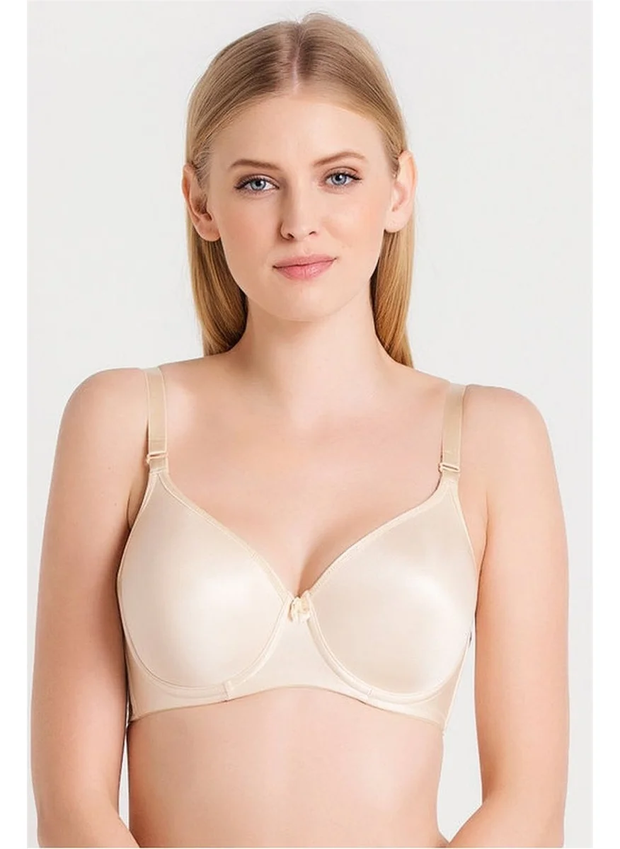 Magic Form 5738 Women's Tension Plain Fabric Thin Sponge Fully Covered Gain Bra