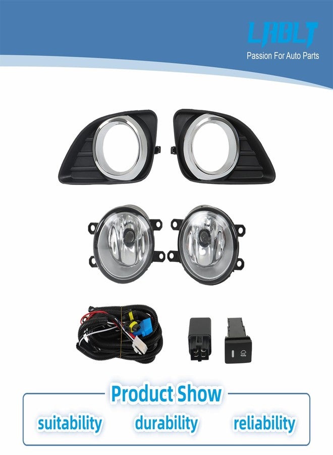 LABLT Projector Fog Lights Bumper Driving Lamps w/Switch Assembly Driver & Passenger Fit for 2010-2011 Toyota Camry - Image 3